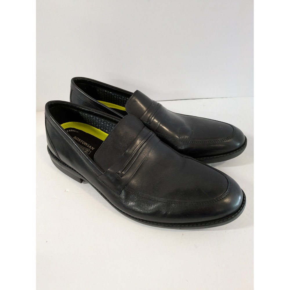 Bostonian Commonwealth Flexlite Black Leather Penny‎ Loafers Mens 13 M Slip On